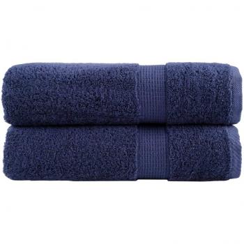 Toallas de sauna SOLUND 2 piezas azul marino 50x100 cm 600gsm