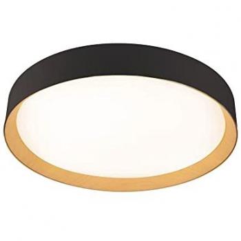 Plafón de techo LED Lea 72W 3610lm 3000k Blanco o Negro e interior Madera ø80cm