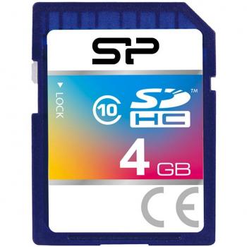Silicon Power 4GB SDHC Memoria Flash Clase 10 - Tarjeta de Memoria