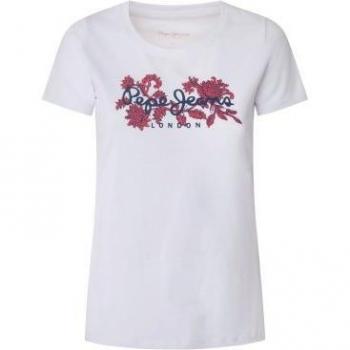 Camiseta Mujer Pepe Jeans Nerea Blanco Manga Corta