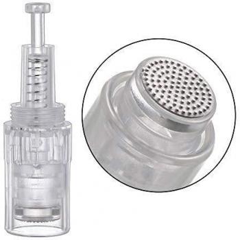 Blanco Color Nano Round Cartucho Adapta Dermapen Cosmopen aguja 10 unids, esterilizado con radiación gamma, De acuerdo con las normas ISO/CE
