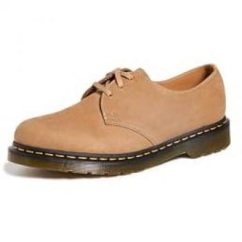 Dr. Martens 1461 Brown Flat Laced Shoes for Men, Sizes: 7 UK / 8 US