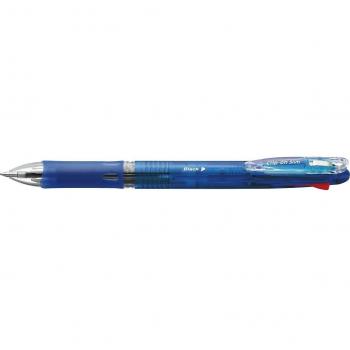 Zebra Bolígrafo Slim 4C con clip, azul