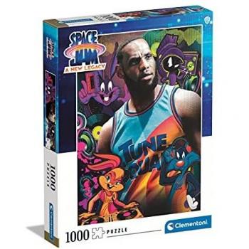 Clementoni- Puzzle Space Jam 2 - Puzzle adultos 1000 piezas películas