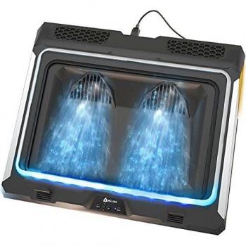 KLIM Mistral | Base Refrigeradora Portatil | Potente Ventilador a 4500 RPM | Protege tu portátil Gaming y Aumenta su Rendimiento | Compatible de 15 a 17 Pulgadas | Nuevo 2022