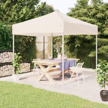 Carpa para fiestas plegable color crema 3x3 m vidaXL