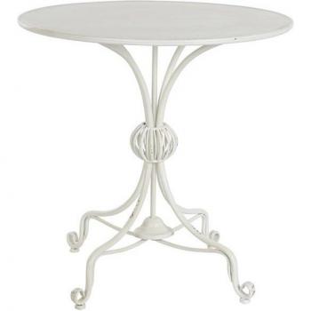 Mesita auxiliar metal 81x81x81,5 blanco