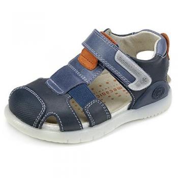 Biomecanics 182178, Sandalias con Punta Cerrada Niño, Azul