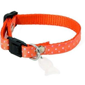 Collar para gato de lunares con correa Martin Sellier