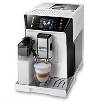 De'Longhi PrimaDonna Class ECAM 550.65.W - Cafetera automática con sistema de leche, capuchino y expreso pulsando un botón, pantalla TFT a color de 3,5 pulgadas y control por aplicación, color blanco