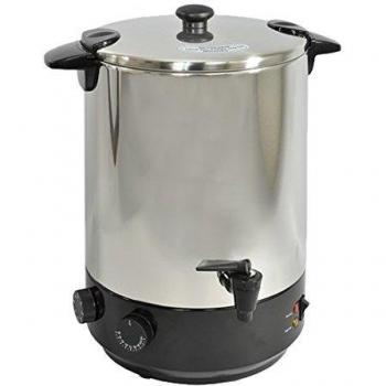 Esterilizador eléctrico Kitchen Chef ZJ200TD de acero inoxidable, 19L, 1650W, con grifo y temporizador
