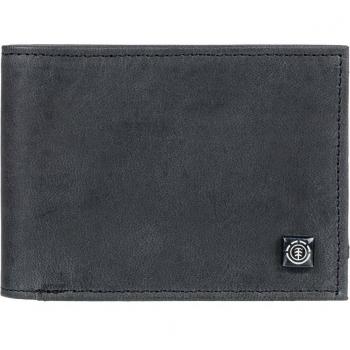 Cartera Element Segur Leather de Doble Hoja para Hombre - Color Negro