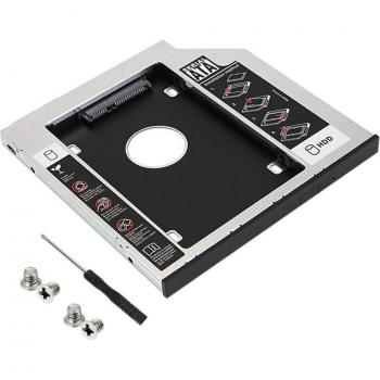 Soporte de Disco Duro 12,7mm en Aleación de Aluminio para Notebook - Caja Mecánica Sata3SSD