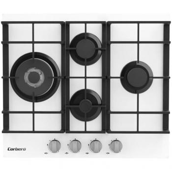 Encimera Corbero CPCGM4F4022W 4F BUT. Blanco