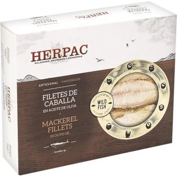 Filete de caballa del sur en aceite de oliva Herpac 245 g