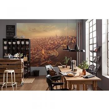 Komar 1z4z987254x 184cmciudad de nueva york manhattan cityscape scenic muralznaranja 4unidades