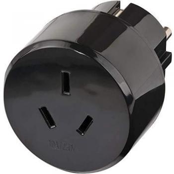Brennenstuhl Travel Adapter - Australia/China to Euro Socket, Earthed Plug