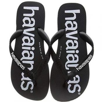 Havaianas Top Logomania, Chanclas Unisex Adulto, Negro