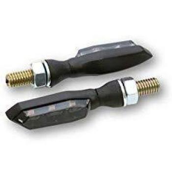 Señal de Giro LED HIGHSIDER SONIC-X1 - Negro, M8, Cristal Ahumado