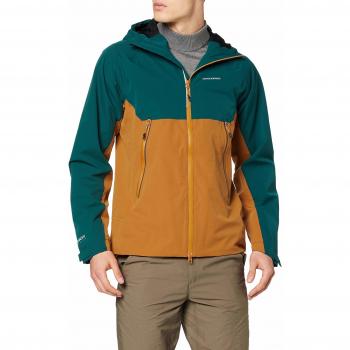 Craghoppers Chaquetas Trelawney para hombre, Hombre, Chaquetas Impermeable Shell, CMW772 W5790, Verde montaña/cobre especiado., XXL