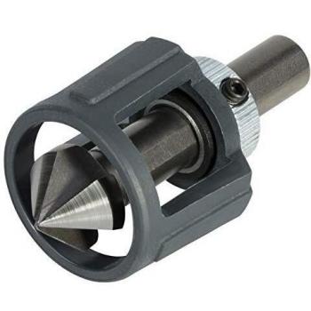 wolfcraft Avellanador HSS con tope de profundidad, 4391000, Para desbarbar y avellanar orificios en metal