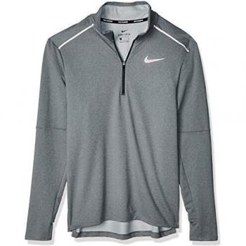 NIKE M Nk Elmnt Top Hz 3.0 Camiseta de Manga Larga, Hombre, dk Smoke Grey/htr/Reflective silv, S