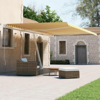 Tienda de campaña automática 600x300 cm Sun Amarillo Blanco - Toldo de pie automático Día y Noche