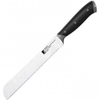 Bergner Master Cuchillo para Pan de 20 cm, Acero Inoxidable, Madera