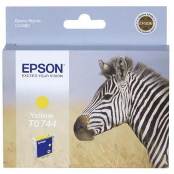 Cartucho de tinta original Epson T0744 amarillo 5,2ml para Stylus CX4080 - 350 páginas