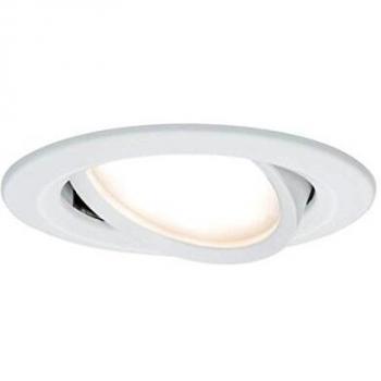 Luz empotrada LED Paulmann Nova Coin 6W 470lm 2700K redonda ajustable blanca mate