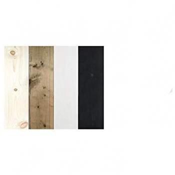 Cabecero de madera maciza DECOWOOD Flandes en diferentes tonos y medidas, acabado combinado pizarra vintage multicolor, dimensiones 80x60 cm