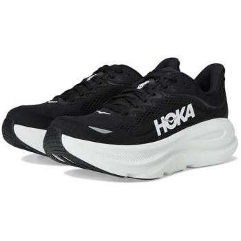 HOKA Women's Bondi 9 Road Running Shoes - Black/White, Size 8.5
