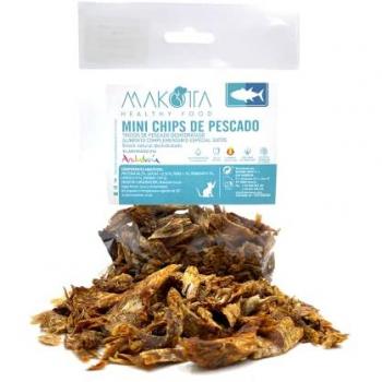 Mini Chips de Pescado Deshidratado 100% Saludables - Pack de 3 Bolsas para Gatos y Perros - Snacks Naturales con Omega 3