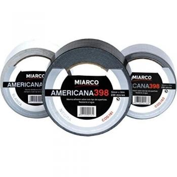 MIARCO 28194 - Cinta Americana Miarco 398 Plata 50mm x 10m