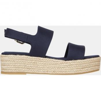 Tommy Hilfiger - Sandalias de plataforma para mujer en algodón con tiras
