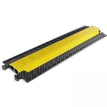 Defender MICRO 2 Cable Protector - Dual Channel Polyurethane Black/Yellow 1005mm