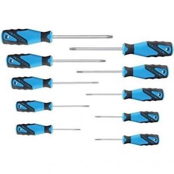 Gedore 2163 TX-010 - Juego de destornilladores 3C 10 pzas TORX T7-T40