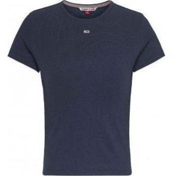 Camiseta Tommy Jeans Essential Acanalada para Mujer
