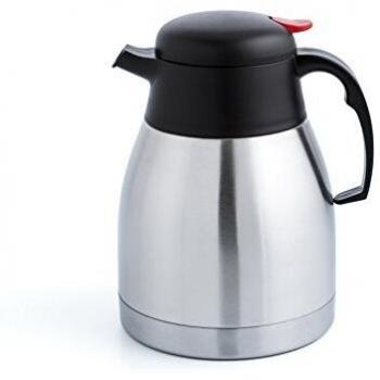 Quid Xylon Jarra Termode 1,2 L, Acero Inoxidable, Gris y Negro, 15x14x22 cm