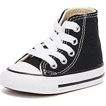 All Star Kids Shoes Black Canvas 7J231C