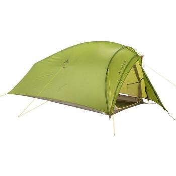 Vaude Taurus Sul 1P - Tienda de campaña ultraligera para una persona, color verde, fabricada con materiales resistentes al agua y al viento, fácil de montar, diseño compacto y ligero ideal para senderismo y camping