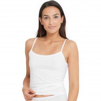 Mey Women's Organic Cotton Spaghetti Strap Tank Top - White - Size 42