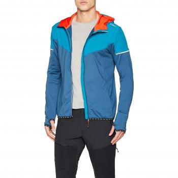 CMP Hombre Forro Polar Hybrid Sudadera, otoño/Invierno, Hombre, Color Maiolica, tamaño 50