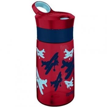Contigo Gracie - Botella antigoteo para niños, color rojo, 420 ml