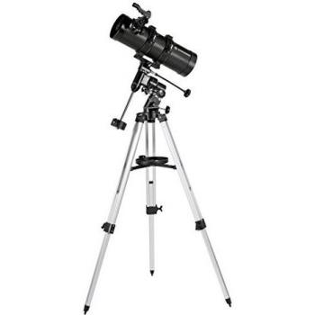 Bresser Pluto 114/500 EQ Telescopio con Adaptador de Cámara de Smartphone