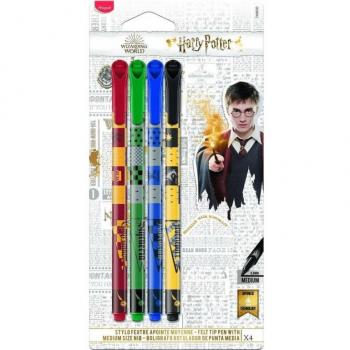 Rotulador Maped Harry Potter 0.8mm 4 pzas