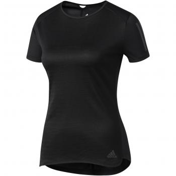 adidas Rs Ss Tee W Camiseta de Manga Corta, Mujer, Negro