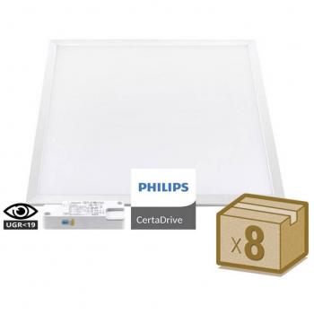 Pack 8 Paneles LED 40W, 60x60cm UGR