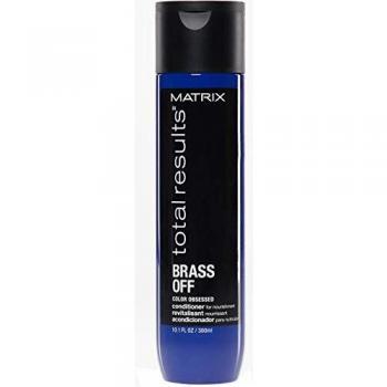 Matrix - Acondicionador Brass Off Testing Total Results, Neutralizador de Tonos no Deseados para Cabellos Oscuros y Aclarados - 300 ml