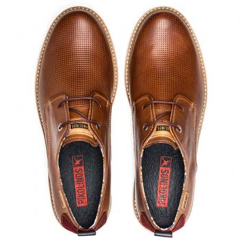 Berna Brown Calfskin Leather Men's Casual Lace-Up Shoes Size 11